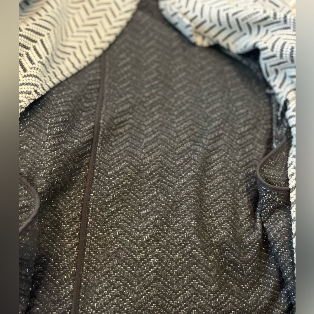 CHICO’S chevron knit jacquard jacket/coat - Picture 9 of 15